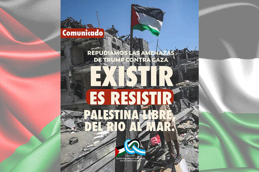 Comunicado: repudio a las amenazas de Trump contra Gaza