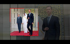 El presidente Asad recibe en Damasco en 2009 la visita del Sheij Hamad y el presidente Erdogan (Foto: Reuters / Ilustración: DSL)