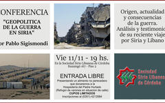 Conferencia “Geopolítica de la guerra en Siria”