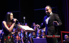 Maestro Iyad Hanna con Faya Younan (Opera House, Damasco | Abril 19, 2018).  