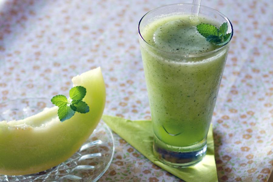 Batido de melón y menta