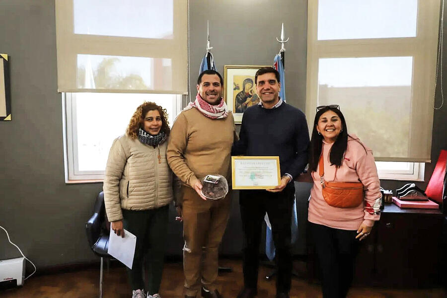 Directivos de la Sociedad Sirio Libanesa de Loreto visitaron al Intendente de Termas de Río Hondo