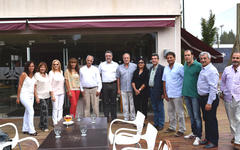 Academicos USEK junto a Lic. Alicia Daher (FND) y autoridades del Club Sirio Libanés de Bs. As.